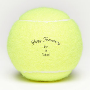 Personalisiertes benutzerdefiniertes Happy Anniver Tennisbälle