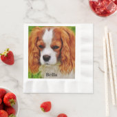 Personalisiertes benutzerdefiniertes Hundeschlüsse Serviette (Beispiel)