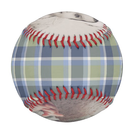 Personalisiertes, benutzerdefiniertes, Kariertes M Baseball (Rückseite)