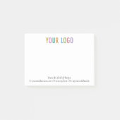 Personalisiertes, benutzerdefiniertes Logo aus dem Post-it Klebezettel (Vorderseite)