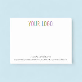 Personalisiertes, benutzerdefiniertes Logo aus dem Post-it Klebezettel