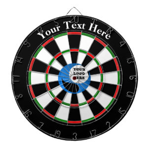 Personalisiertes benutzerdefiniertes Logo Dartscheibe