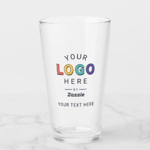 Personalisiertes benutzerdefiniertes Logo Geschäft Glas