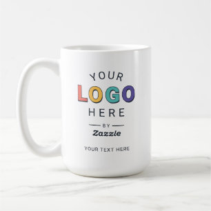 Personalisiertes benutzerdefiniertes Logo Geschäft Kaffeetasse