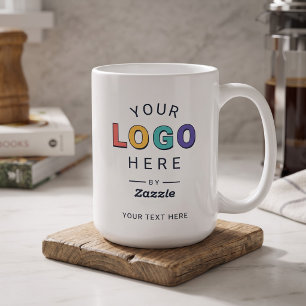 Personalisiertes benutzerdefiniertes Logo Geschäft Kaffeetasse