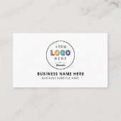 Personalisiertes benutzerdefiniertes Logo Geschäft Visitenkarte (Vorderseite)