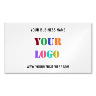 Personalisiertes benutzerdefiniertes Logo-Text-Wer Magnetische Visitenkarte