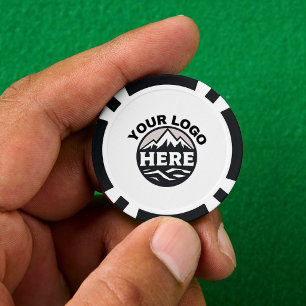 Personalisiertes benutzerdefiniertes Logo und Text Pokerchips