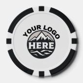 Personalisiertes benutzerdefiniertes Logo und Text Pokerchips (Vorderseite)
