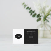 Personalisiertes, benutzerdefiniertes Logo Visitenkarte (Stehend Vorderseite)