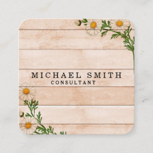 Personalisiertes benutzerdefiniertes minimalistisc quadratische visitenkarte