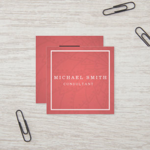 Personalisiertes benutzerdefiniertes minimalistisc quadratische visitenkarte