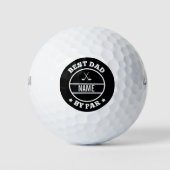 Personalisiertes benutzerdefiniertes Monogramm bes Golfball (Vorderseite)