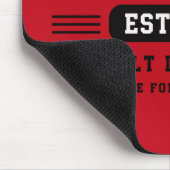 Personalisiertes benutzerdefiniertes Namensdesign Mousepad (Ecke)
