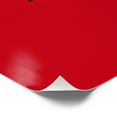 Personalisiertes benutzerdefiniertes Namensdesign  Poster (Ecke)