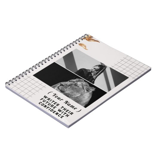 Personalisiertes benutzerdefiniertes Notebook Name Notizblock (Linke Seite)