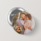 Personalisiertes benutzerdefiniertes Paar-Foto Button (Vorne & Hinten)