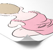 Personalisiertes, benutzerdefiniertes Portrait - L Poster (Ecke)