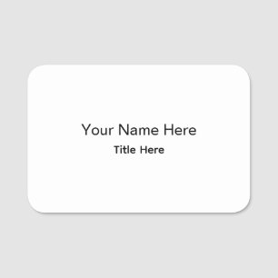 Personalisiertes benutzerdefiniertes professionell namensschild