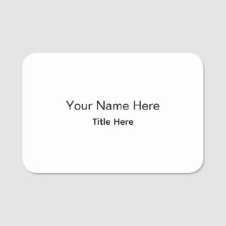 Personalisiertes benutzerdefiniertes professionell namensschild
