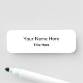 Personalisiertes benutzerdefiniertes professionell namensschild (Beispiel)