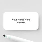 Personalisiertes benutzerdefiniertes professionell namensschild (Beispiel)