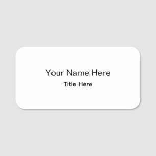 Personalisiertes benutzerdefiniertes professionell namensschild