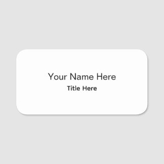 Personalisiertes benutzerdefiniertes professionell namensschild
