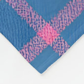 Personalisiertes Benutzerdefiniertes Rosa Fuchsien Fleecedecke (Ecke)