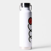 Personalisiertes, benutzerdefiniertes rotes Basken Trinkflasche (Vorne)