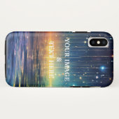 Personalisiertes, benutzerdefiniertes Schwarz - Ih Case-Mate iPhone Hülle (Rückseite (Horizontal))