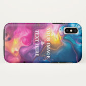 Personalisiertes, benutzerdefiniertes Schwarz - Ih Case-Mate iPhone Hülle (Rückseite (Horizontal))