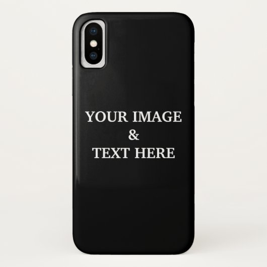 Personalisiertes, benutzerdefiniertes Schwarz - Ih Case-Mate iPhone Hülle (Rückseite)