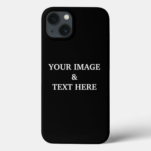 Personalisiertes, benutzerdefiniertes Schwarz - Ih Case-Mate iPhone Hülle (Rückseite)
