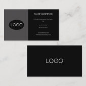 Personalisiertes, benutzerdefiniertes Schwarzes Lo Visitenkarte (Vorne/Hinten)