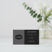 Personalisiertes, benutzerdefiniertes Schwarzes Lo Visitenkarte (Stehend Vorderseite)
