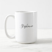 Personalisiertes benutzerdefiniertes Skript Dankes Kaffeetasse (Links)