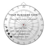 Personalisiertes benutzerdefiniertes Textfarbenfel Dartscheibe (vorne)