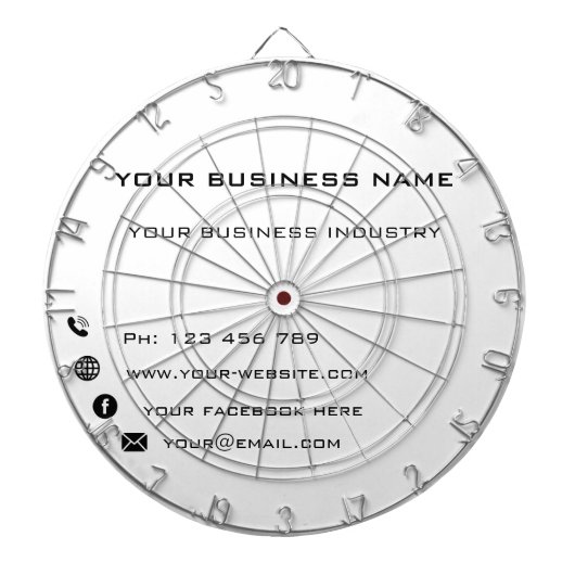 Personalisiertes benutzerdefiniertes Textfarbenfel Dartscheibe (vorne)