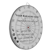 Personalisiertes benutzerdefiniertes Textfarbenfel Dartscheibe (Vorderseite Links)