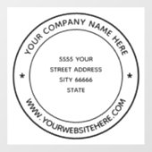 Personalisiertes benutzerdefiniertes Textverarbeit Fensteraufkleber (Blatt)