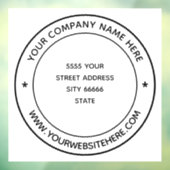 Personalisiertes benutzerdefiniertes Textverarbeit Fensteraufkleber (Blatt 3)