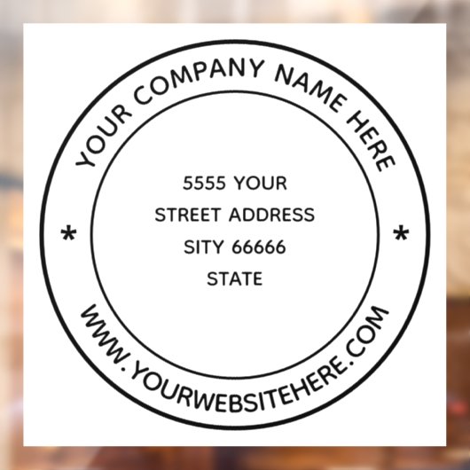 Personalisiertes benutzerdefiniertes Textverarbeit Fensteraufkleber (Blatt 2)