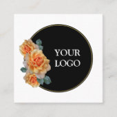 Personalisiertes, benutzerdefiniertes Unternehmen Quadratische Visitenkarte (Vorderseite)