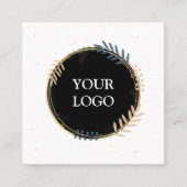 Personalisiertes, benutzerdefiniertes Unternehmen  Quadratische Visitenkarte (Vorderseite)