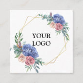 Personalisiertes, benutzerdefiniertes Unternehmen  Quadratische Visitenkarte (Vorderseite)