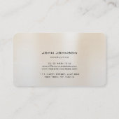 Personalisiertes Beratungsgespräch Visitenkarte (Rückseite)