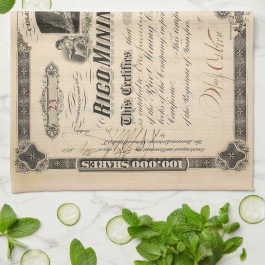 Personalisiertes Bergbaumaterial Küchentuch (Gefaltet)