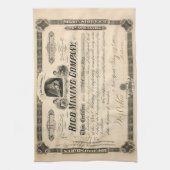 Personalisiertes Bergbaumaterial Küchentuch (Vertikal)