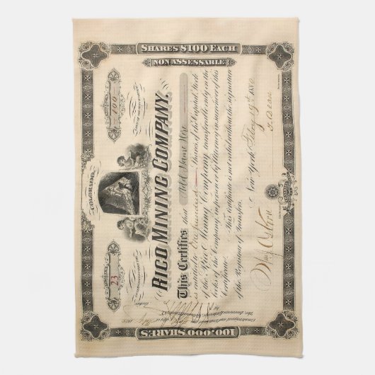 Personalisiertes Bergbaumaterial Küchentuch (Vertikal)